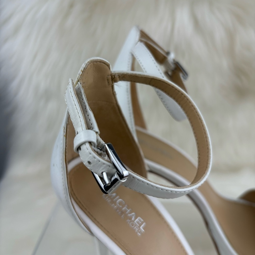 MICHAEL KORS OPEN TOE PUMPS HEELS SIZE 7 WOMAN - Picture 13 of 14